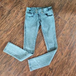 Drama 101 Gold Skinny Gray Jeans